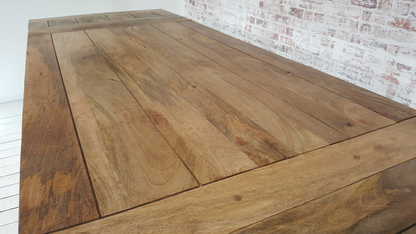 Very Large Extendable Rustic Farmhouse Dining Table