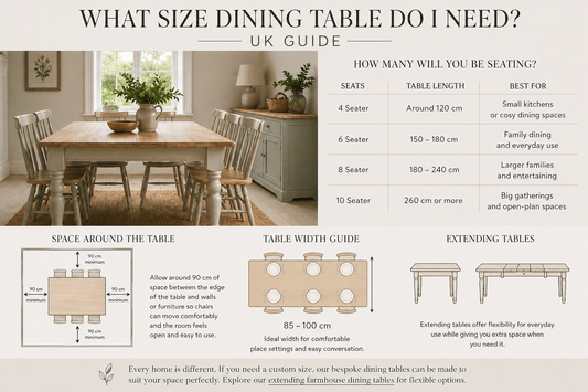 What Size Dining Table Do I Need? (UK Guide)