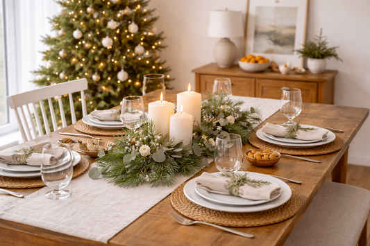 Styling Your Dining Table for a Calm, Cosy Christmas at Home