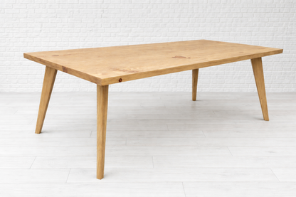 Nordic Tapered Leg Rustic Dining Table