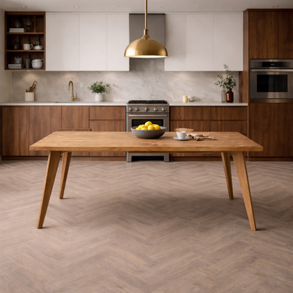 Nordic Tapered Leg Rustic Dining Table