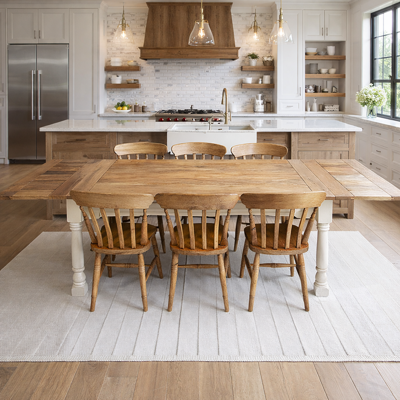 12-Seater Rustic Farmhouse Table Set w/ Chairs