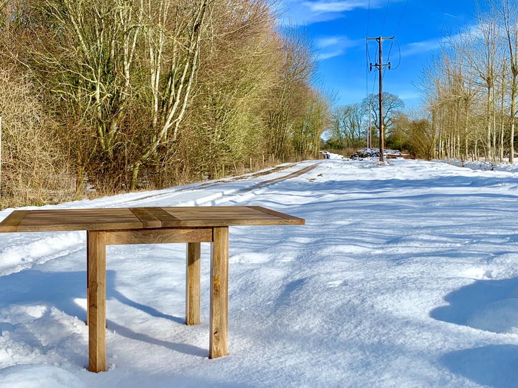 Small Extendable Dining Table Folding Drop Leaf Square Leg Rustic Farmhouse