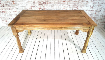 Painted Finish Large Extendable Dining Table Rustic Farmhouse Style - Any Farrow & Ball Colour!