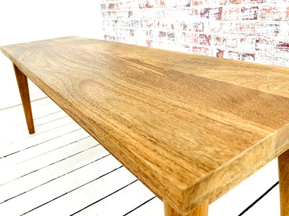 Mid-Century Modern Living Hardwood Dining Bench