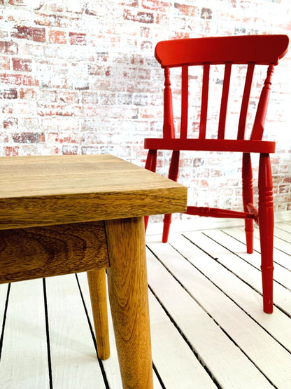 Mid-Century Modern Living Hardwood Dining Bench