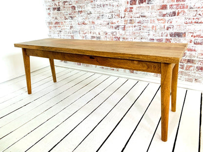 Mid-Century Modern Living Hardwood Dining Bench