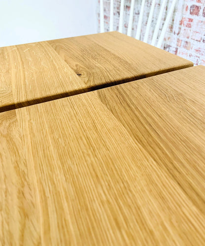 Prime Grade Extending Oak Farmhouse Dining Table - All Sizes - Any Farrow & Ball Colour