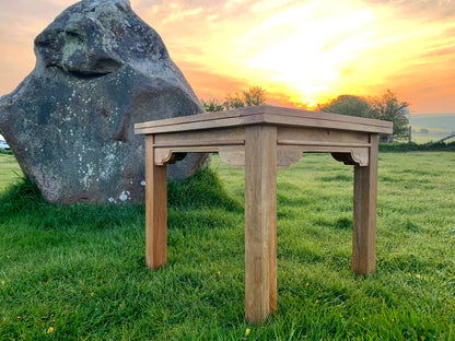 Natural Wood Modern Rustic Extending Farmhouse Dining Table to Seat Eight People - Contemporary Square Leg