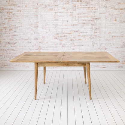 Extendable Mid-Century Rustic Modern Folding Dining Table