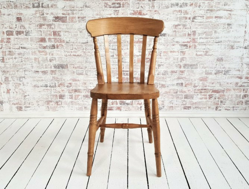 Rustic Dining Chair Slat Back, Distressed Dining Chairs Uk